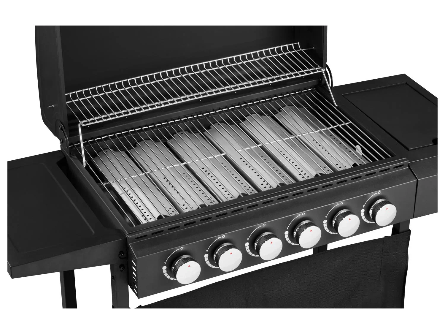 GRILLMEISTER Barbecue  gaz 6+1, 67 x 39 cm, 18 kW