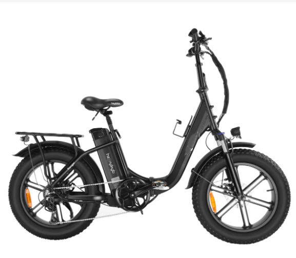 Vélo électrique pliable à suspension intégrale et à pneus larges