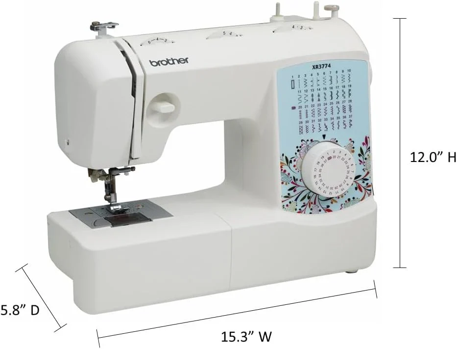Machine à coudre et à quilter XR3774, 37 points intégrés, 8 pieds-de-biche inclus