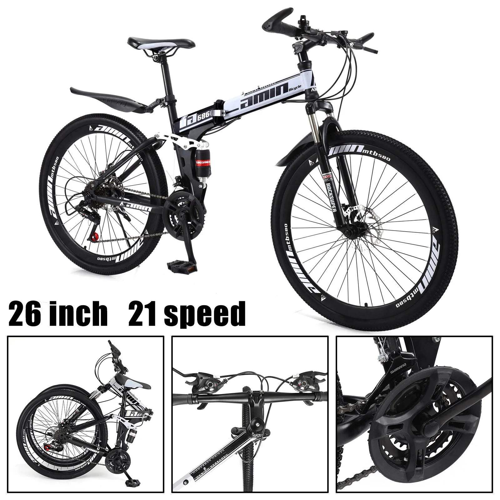 Mad Hornets Amin Men Women 26-Inch Mountain Bikes