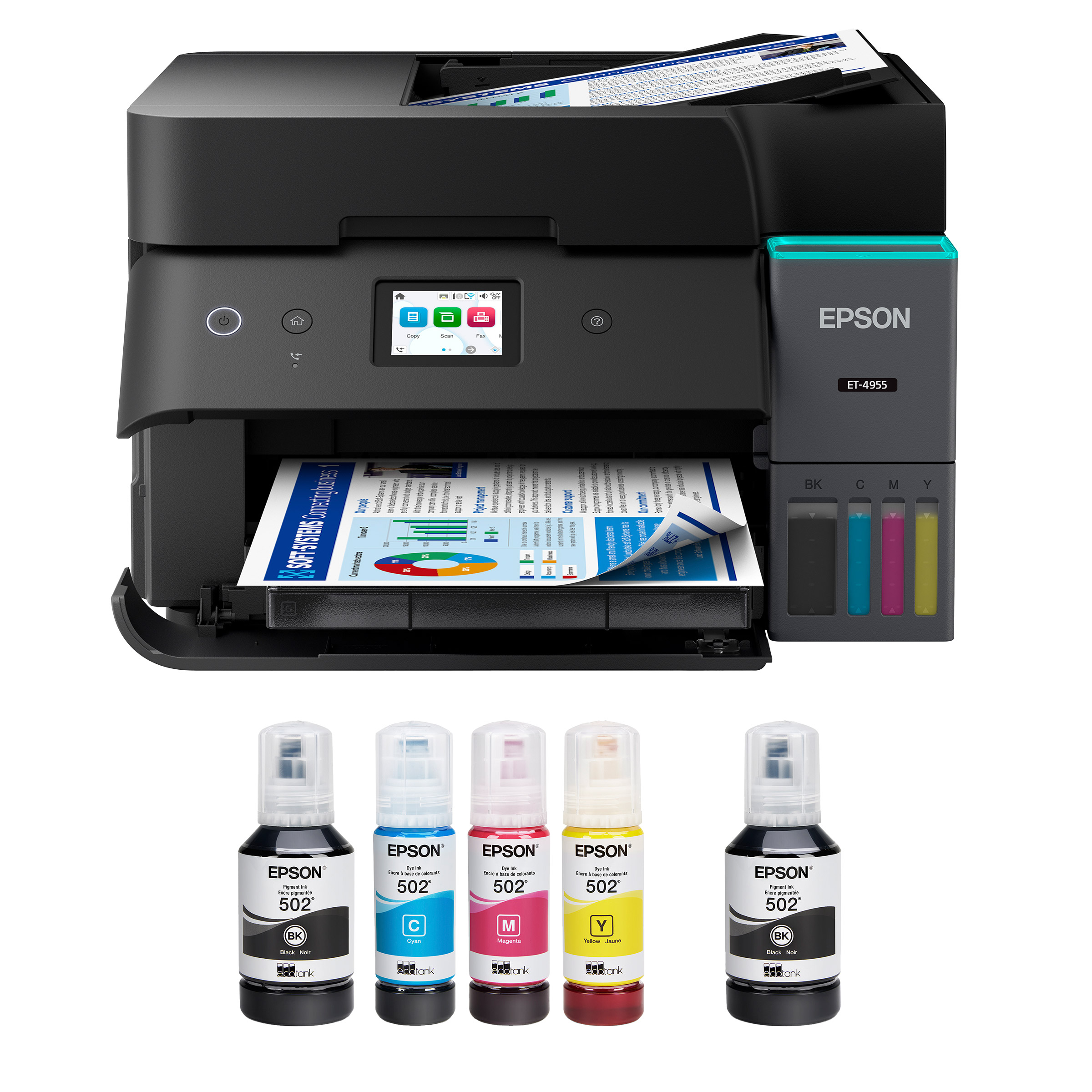 EcoTank ET-4955 Wireless All-in-One Color Supertank Printer - Image 6