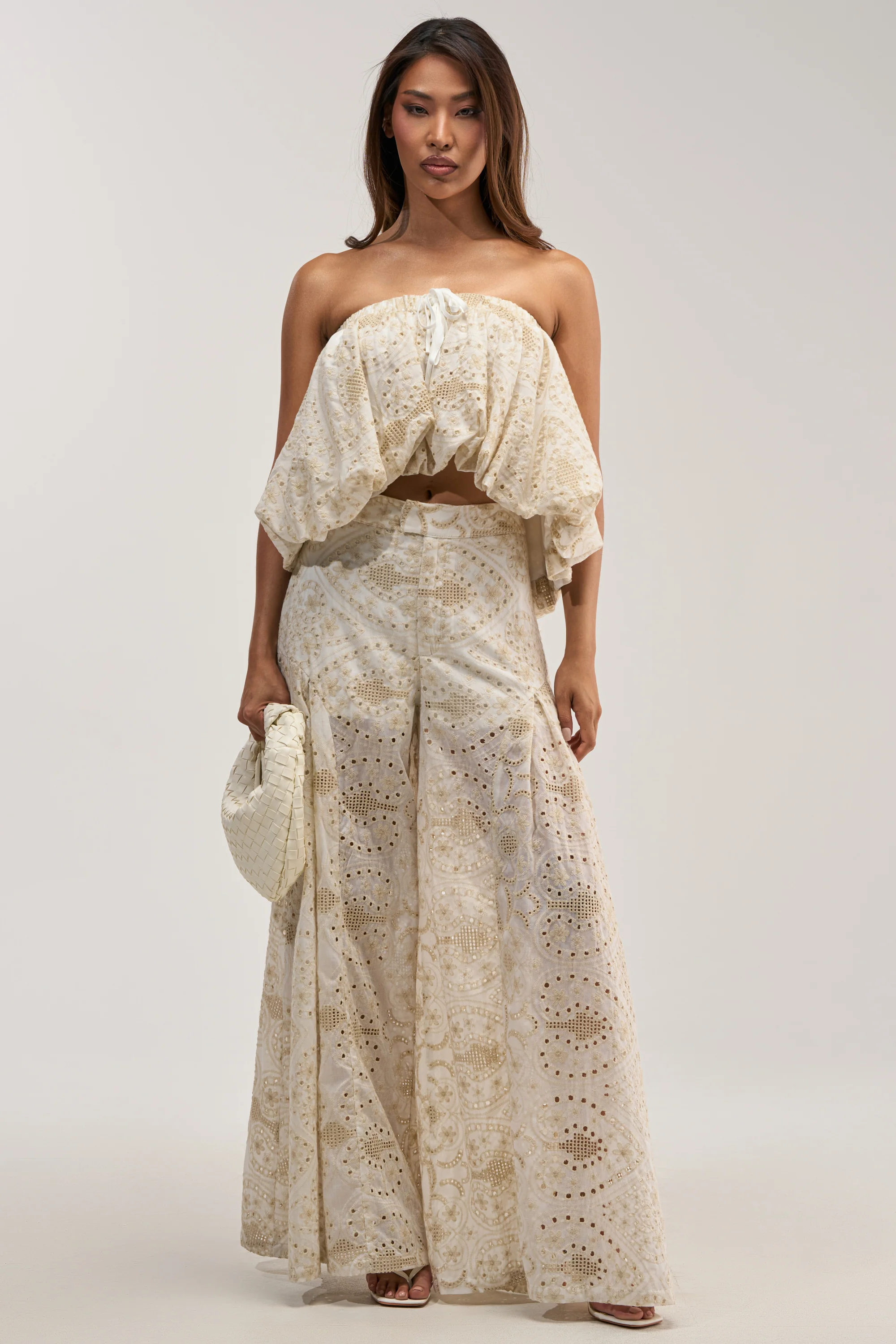 SUMMER TIME BLISS EYELET TROUSER - Akira Store