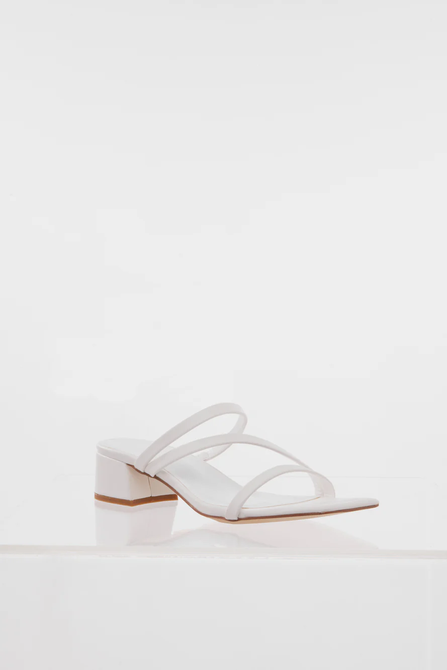HELLO MOLLY Everyday Chic Heels White PU