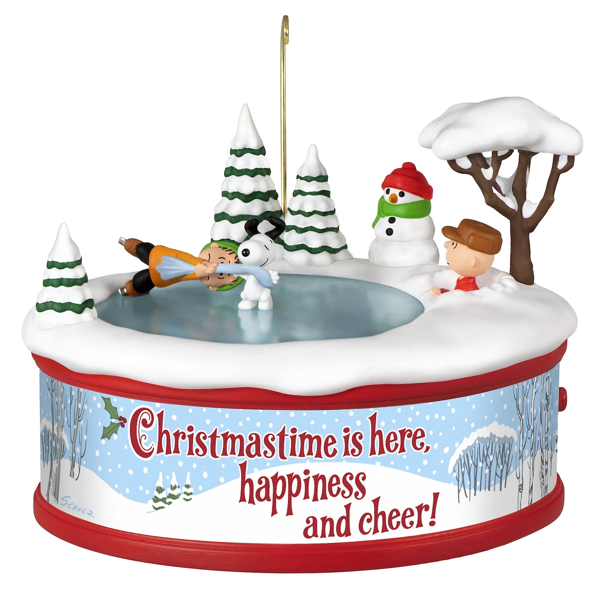 Hallmark 2023 The Peanuts Gang Christmastime Is Here Musical Ornament with Motion