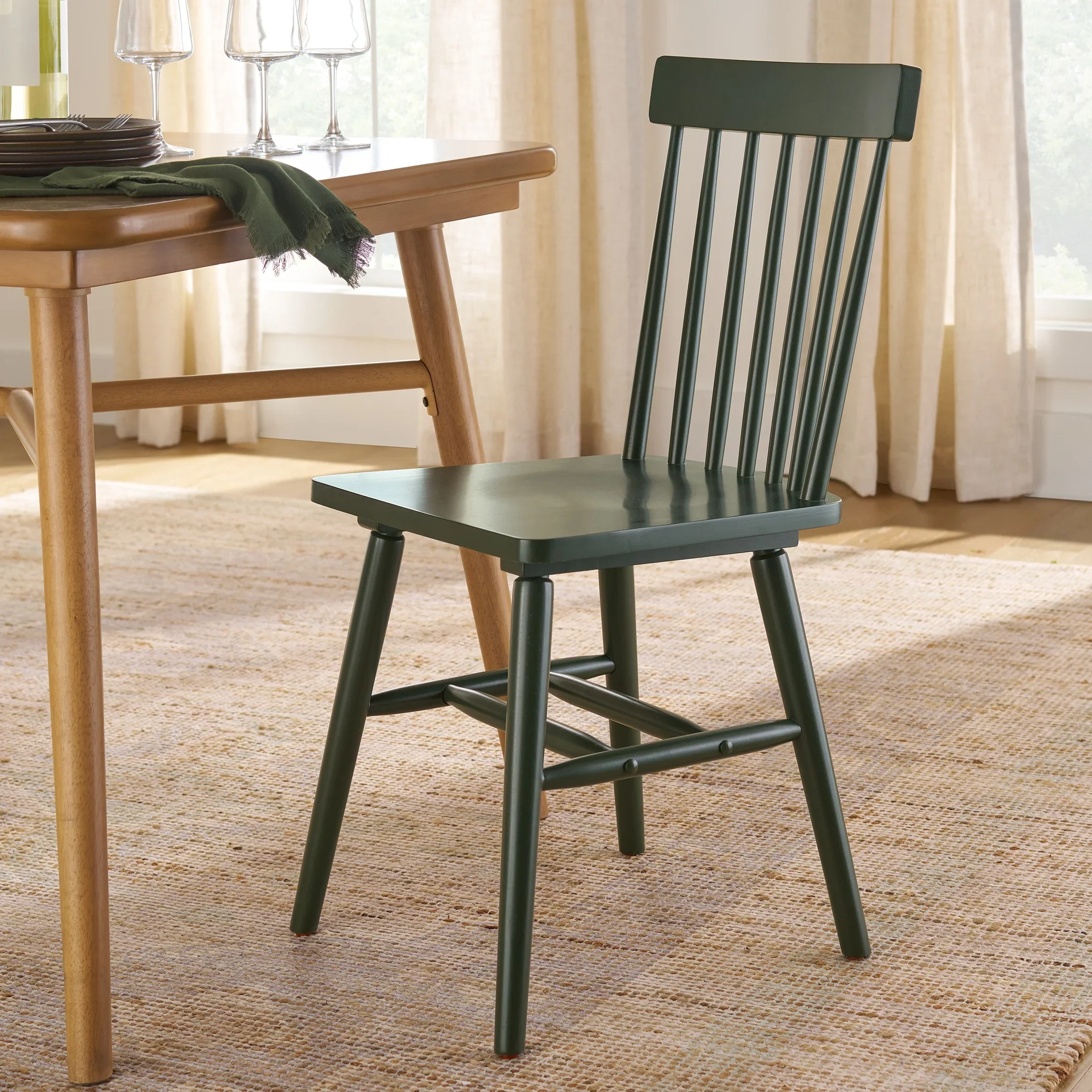 Better Homes & Gardens 2-Pack Indoor Black Gerald Dining Chairs