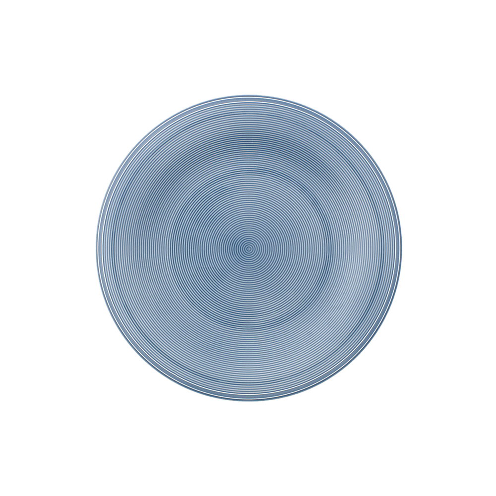 Color Loop Salad/ Dessert Plate - Blue, 8.4'', Premium Porcelain