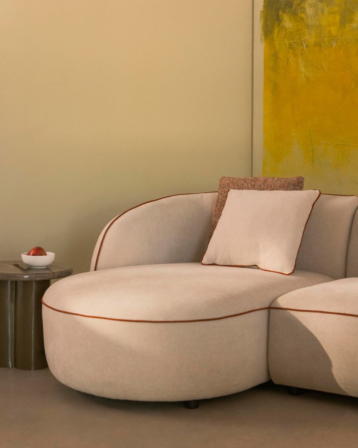 Ilham - Módulo Chaise Longue Izquierdo de Tela para Sofá Ilham