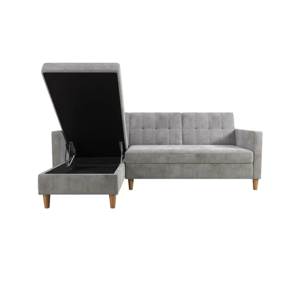 Canapé-lit réversible Kayden de 213 cm de large avec méridienne