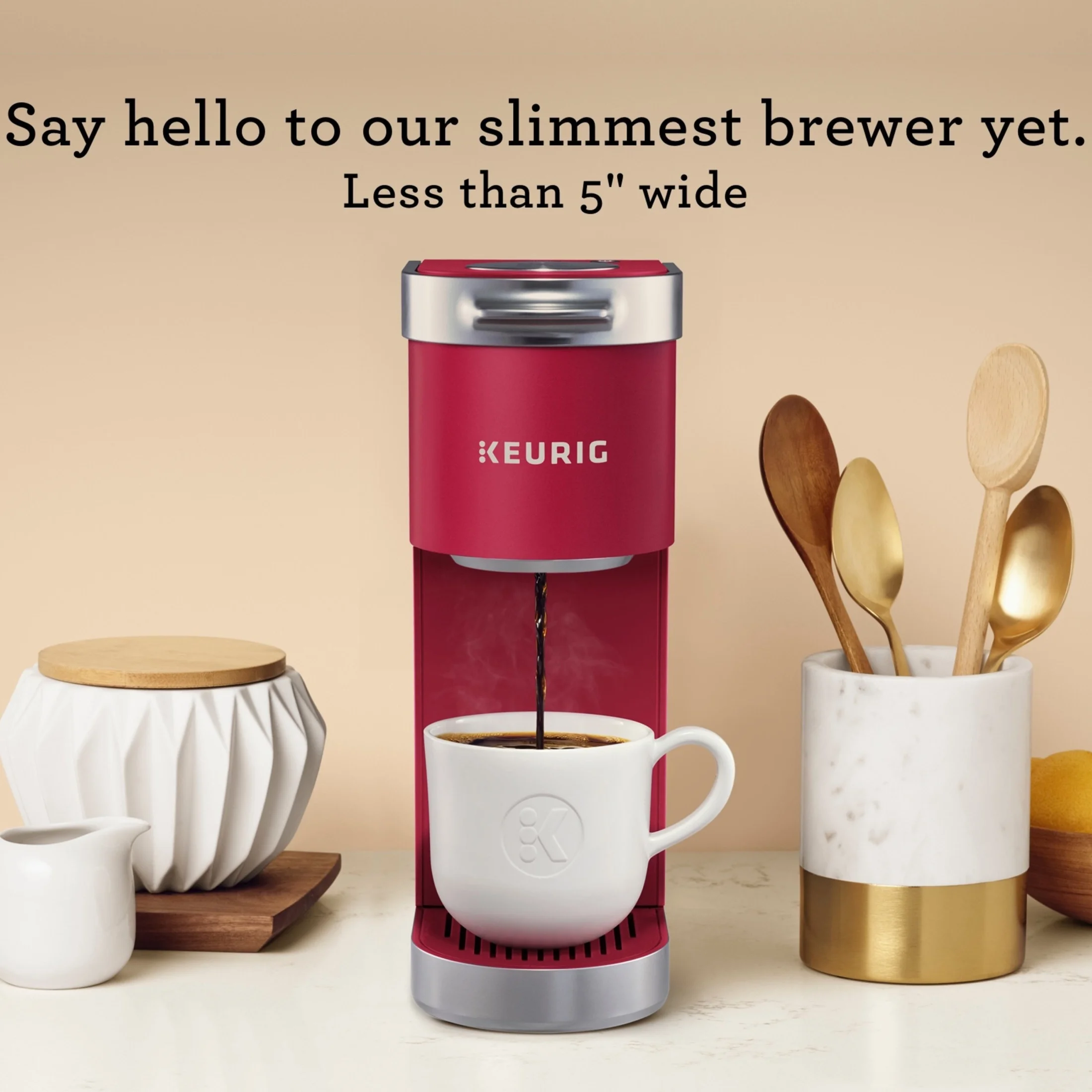 Keurig K - Mini Plus Single Serve K - Cup Pod Coffee Maker, Dusty Rosé
