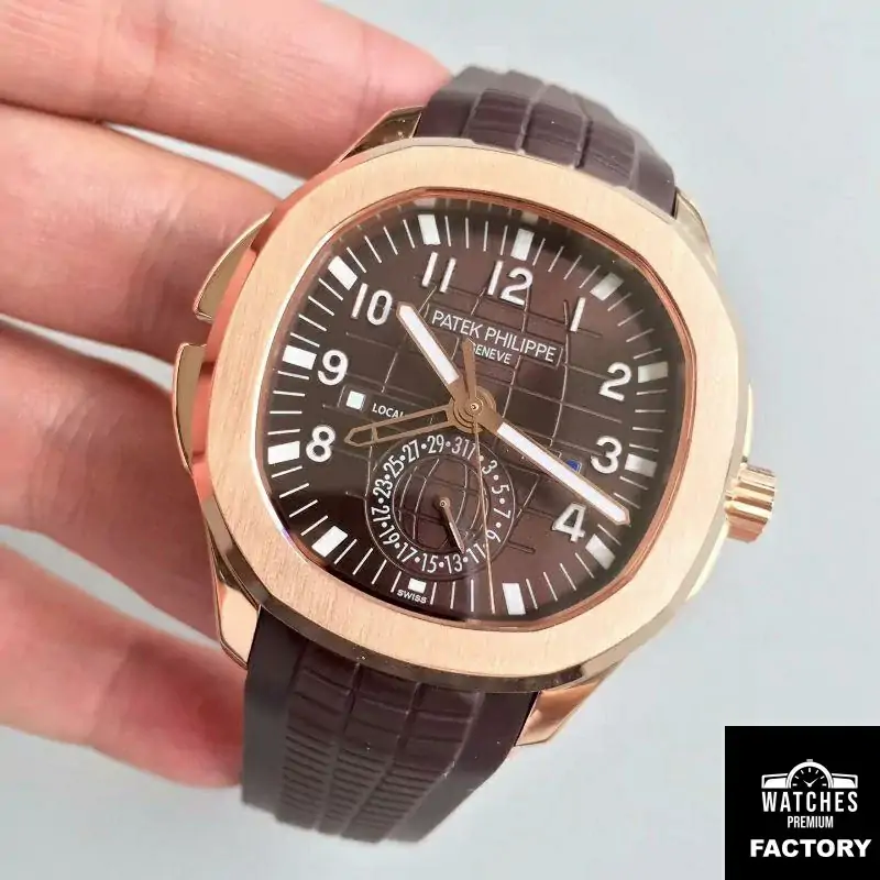 Patek Philippe Aquanaut Travel Time 5164R-001 Rose Gold Chocolate Dial
