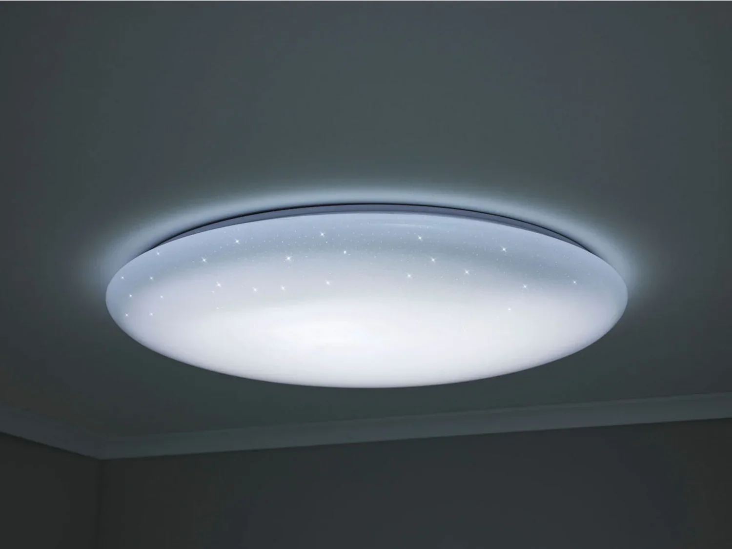 LIVARNO home Plafonnier LED, effet ciel toil,  76 cm