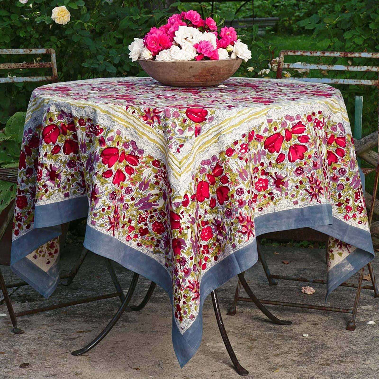 Couleur Nature Jardine Rectangle Tablecloth Grey JardineRec