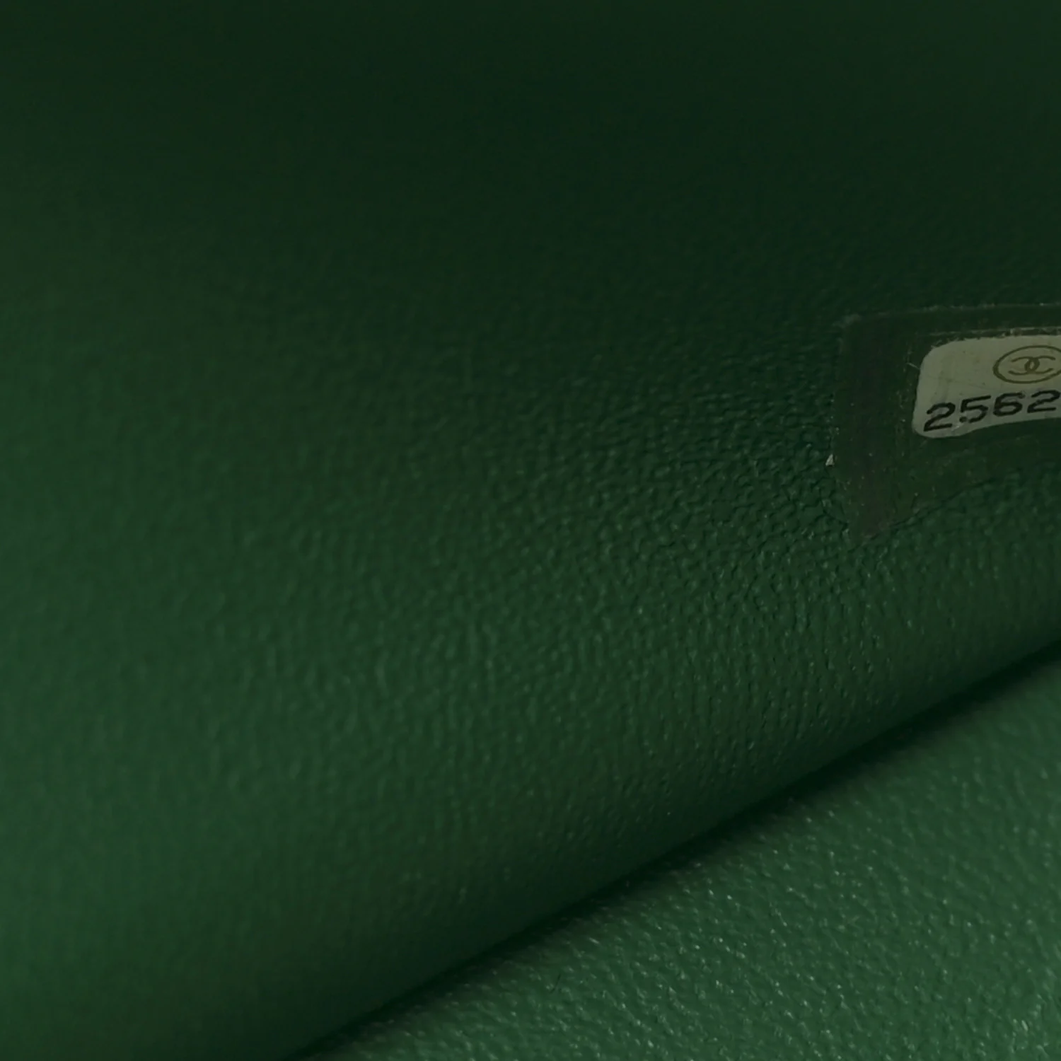 Metallic Caviar Quilted Jumbo Double Flap Green