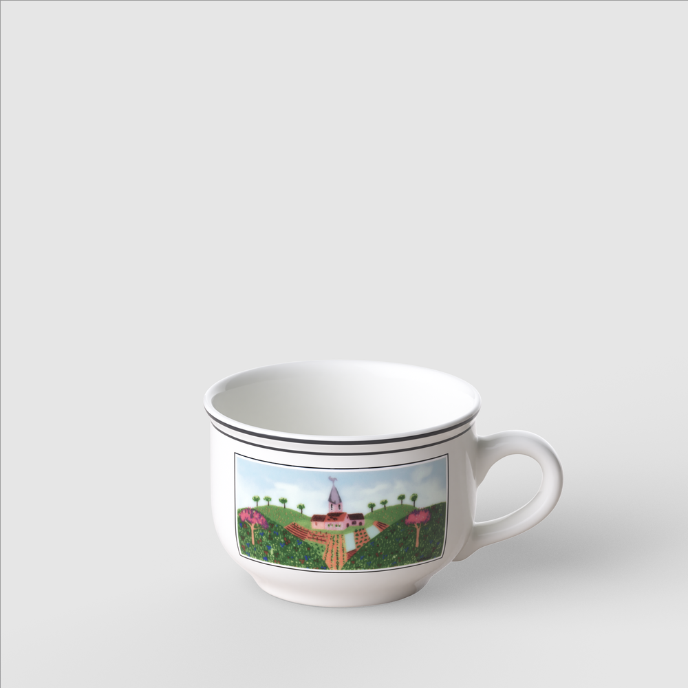 Design Naif Coffee/ Tea Cup - Multi-colored, 6.1 oz, Premium Porcelain