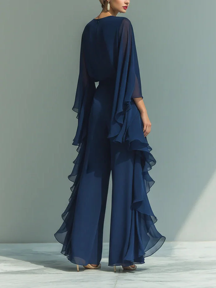 Aurore | Ensemble Élégant en Chiffon avec Volants