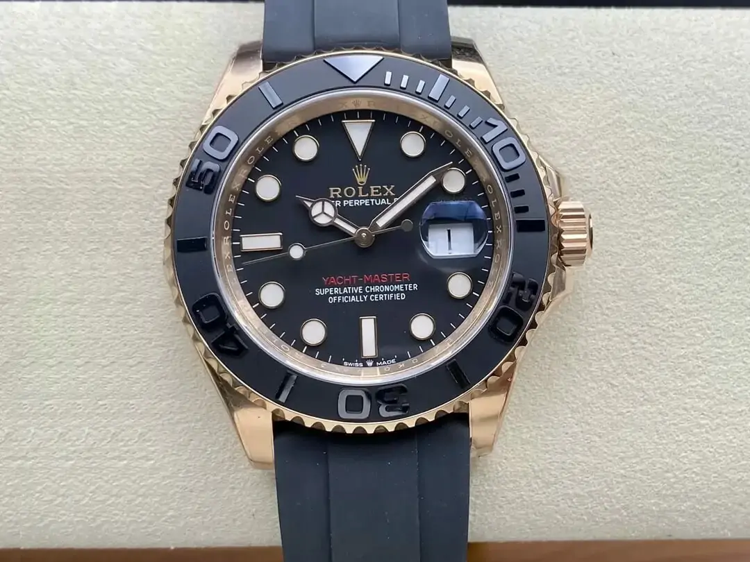 Rolex Yacht Master M126655-0002 Clean Factory Rubber Strap