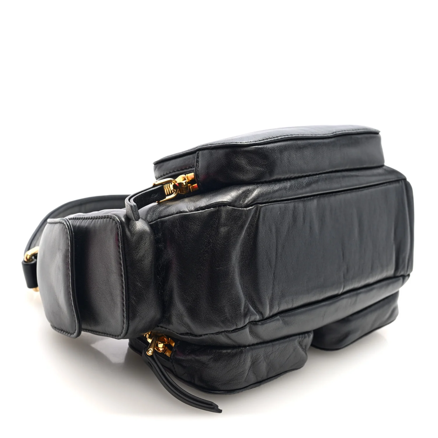 Nappa Multi Pocket Hobo Black