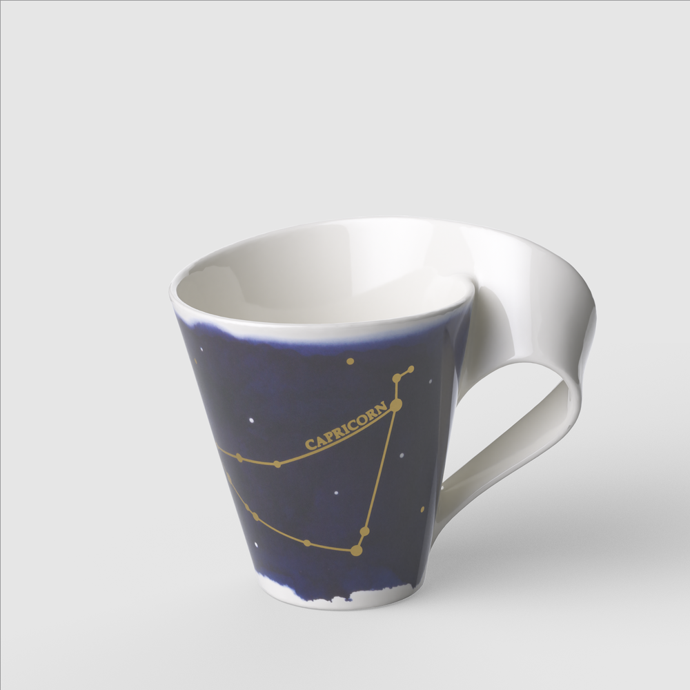 NewWave Mug - Multi-colored, 8.2 oz, Premium Porcelain