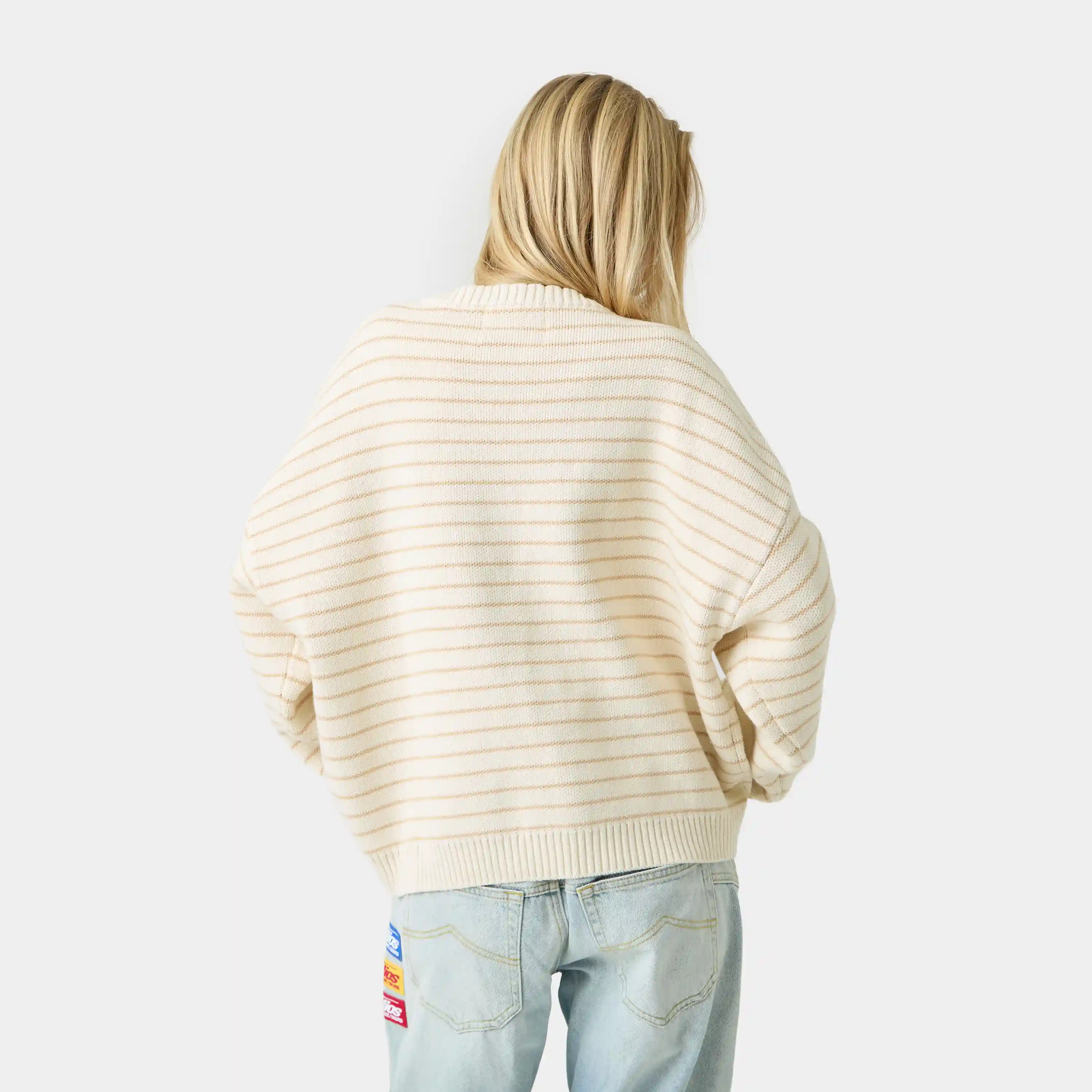 Pinstripe Sugar Knit Sweater