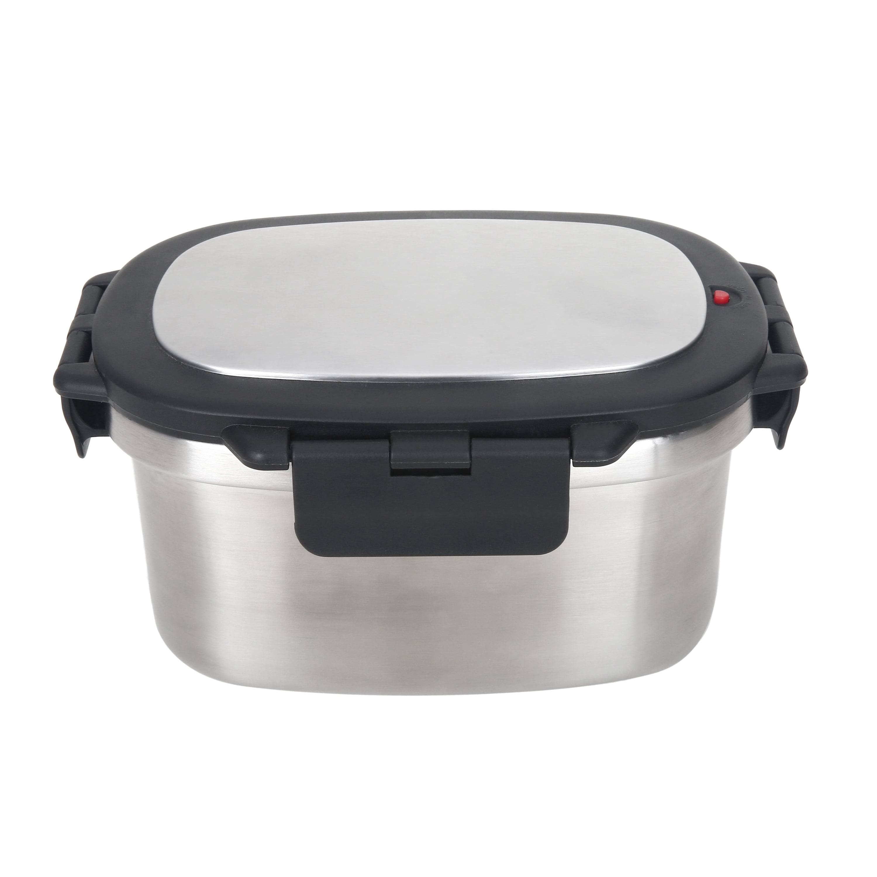 Mainstays Insulated Container with Lid, Stainless Steel Food Storage, Size: 33 oz