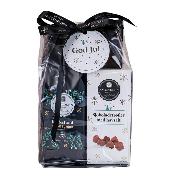 Vintergave Kaffestund 250g og sjokoladetrøfler havsalt 100g