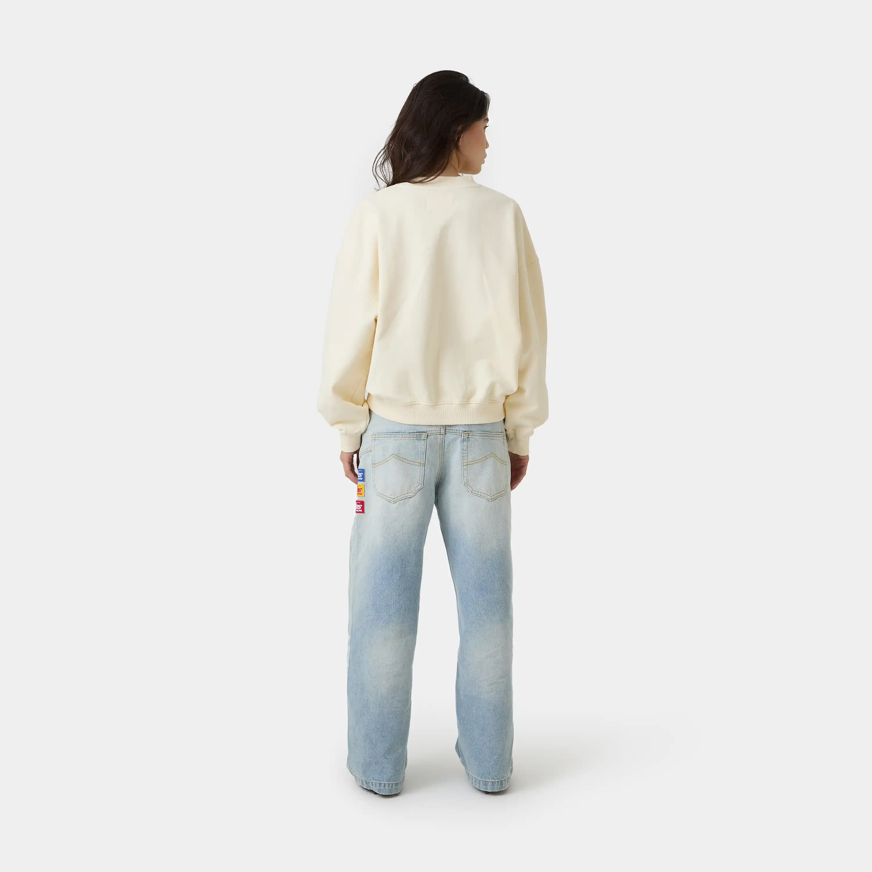 Staple Off Sand Oversized Crewneck