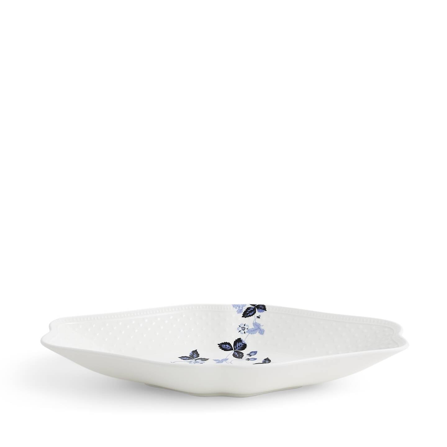 Wild Strawberry Inky Blue Oval Dish