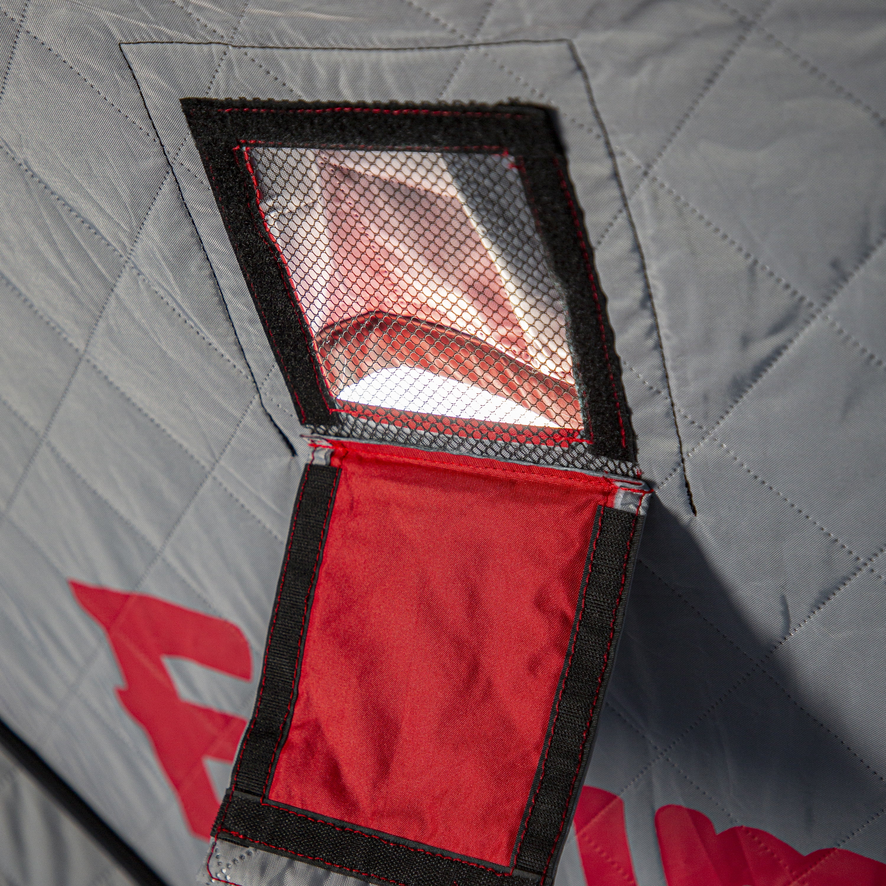 Outbreak�?350XD, Pop-up Portable Ice Shelter, Insulated, Red/Black, 3-4 Person Capacity, 40350 - Image 5