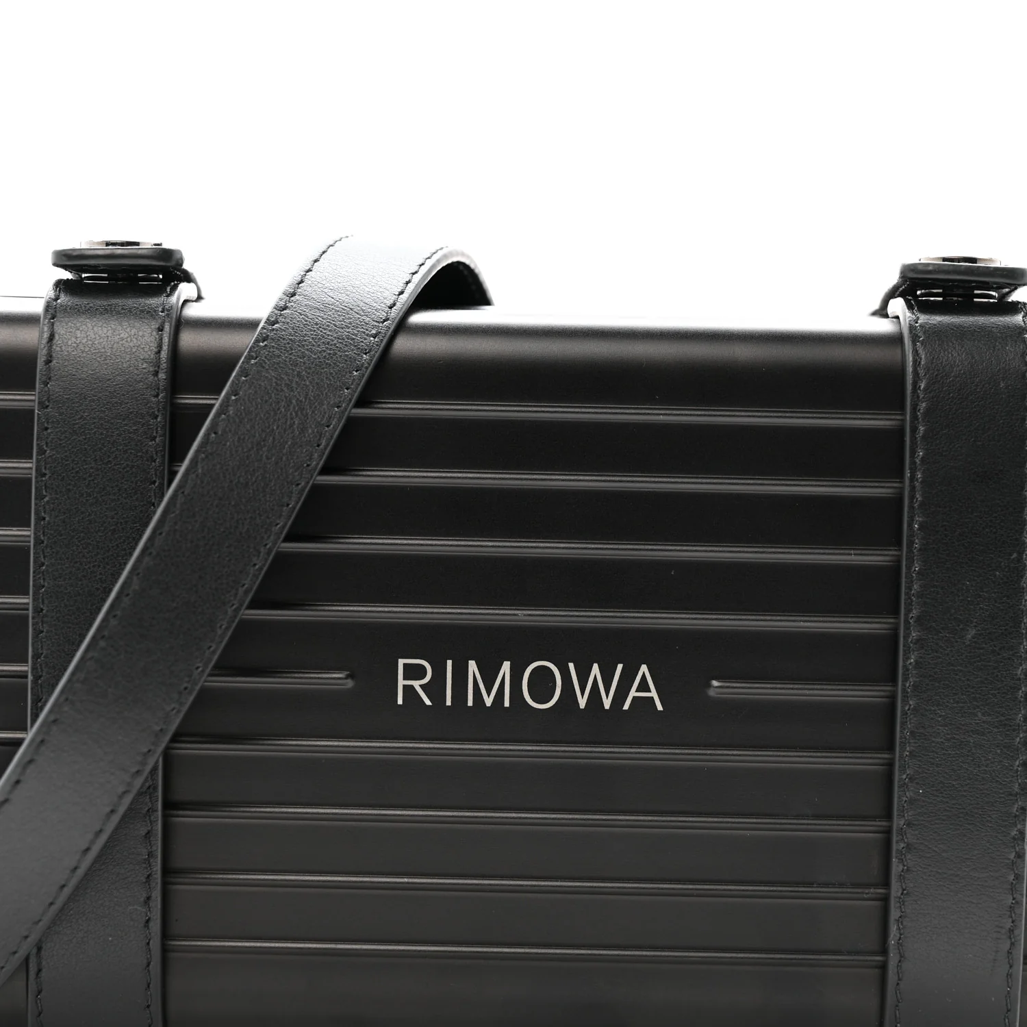 Matte Aluminum Personal Cross-Body Bag Black
