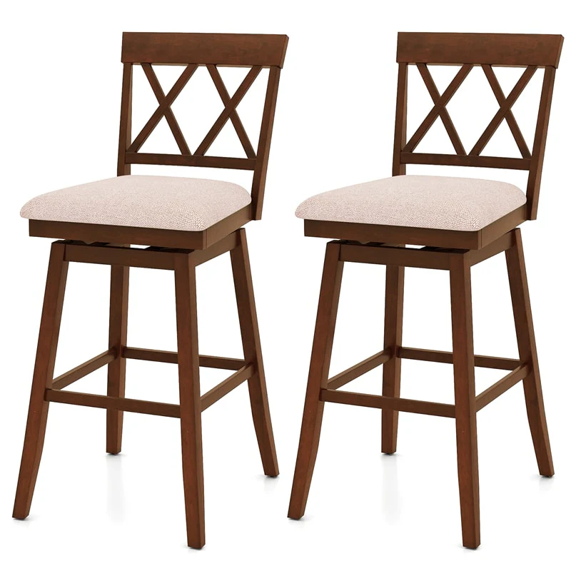 Swivel Bar Stools Set of 2, 29