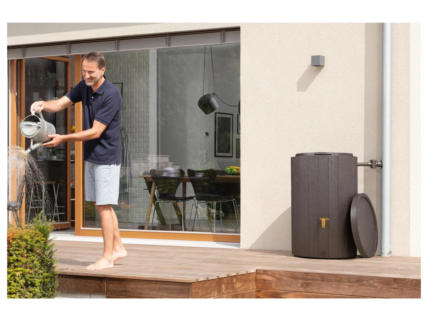 4rain Rcuprateur eau de pluie, Madera, 220 L