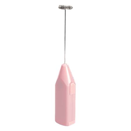Paris Hilton Electric Frother, Handheld Drink Mixer, Battery Powered, 2AA Batteries Included, Pink
