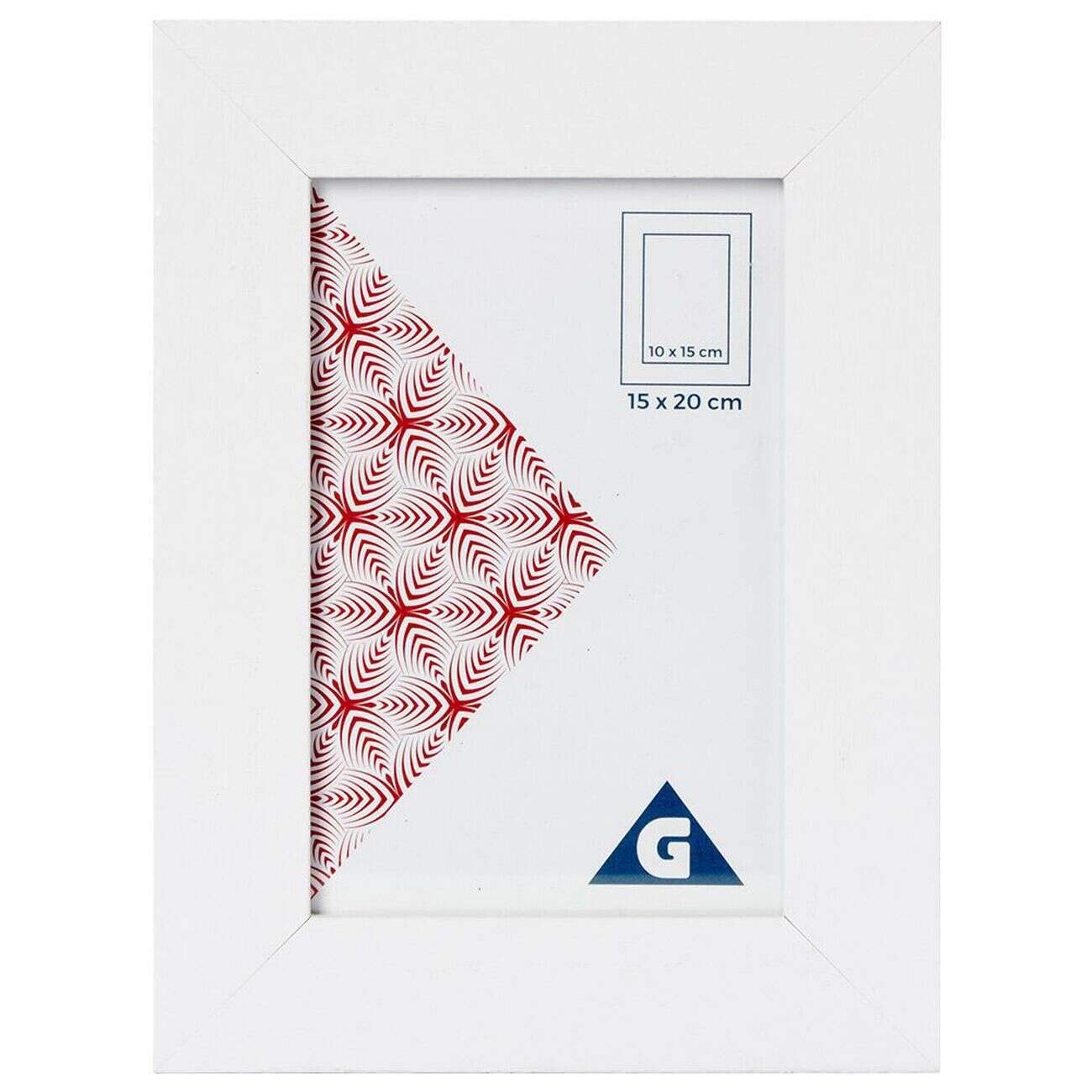 Cadre photo bois blanc 15x20cm pour photo 10x15cm