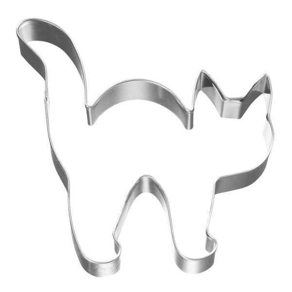 Cookie Cutters pepperkakeform halloweenkatt 8 cm rustfritt stål