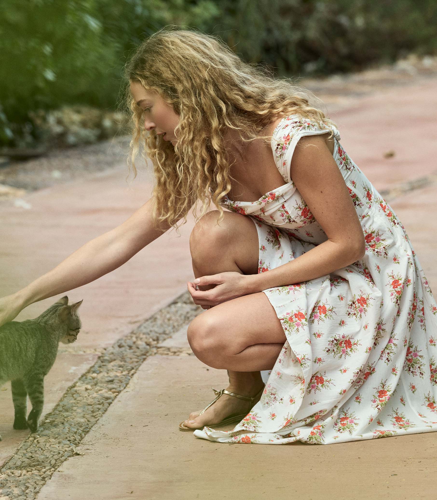 CLEA DRESS -- ROSE PETIT BOUQUET DE CHAMONIX