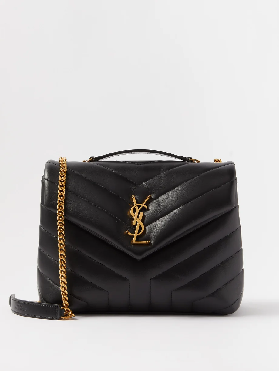 Y Loulou small quilted-leather shoulder bag 25*9*17 CM