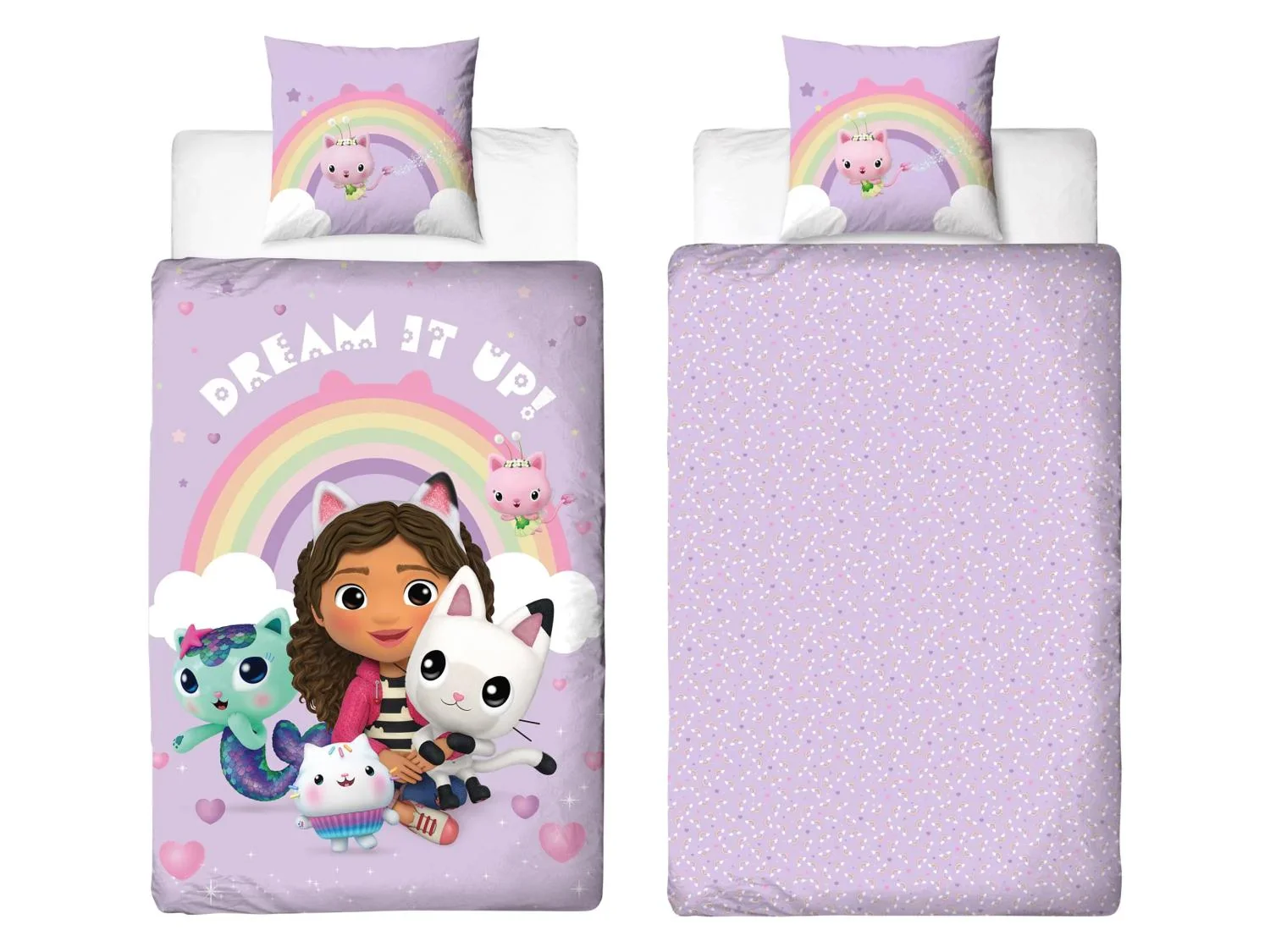 Parure de lit rversible pour enfant, 140 x 200 cm