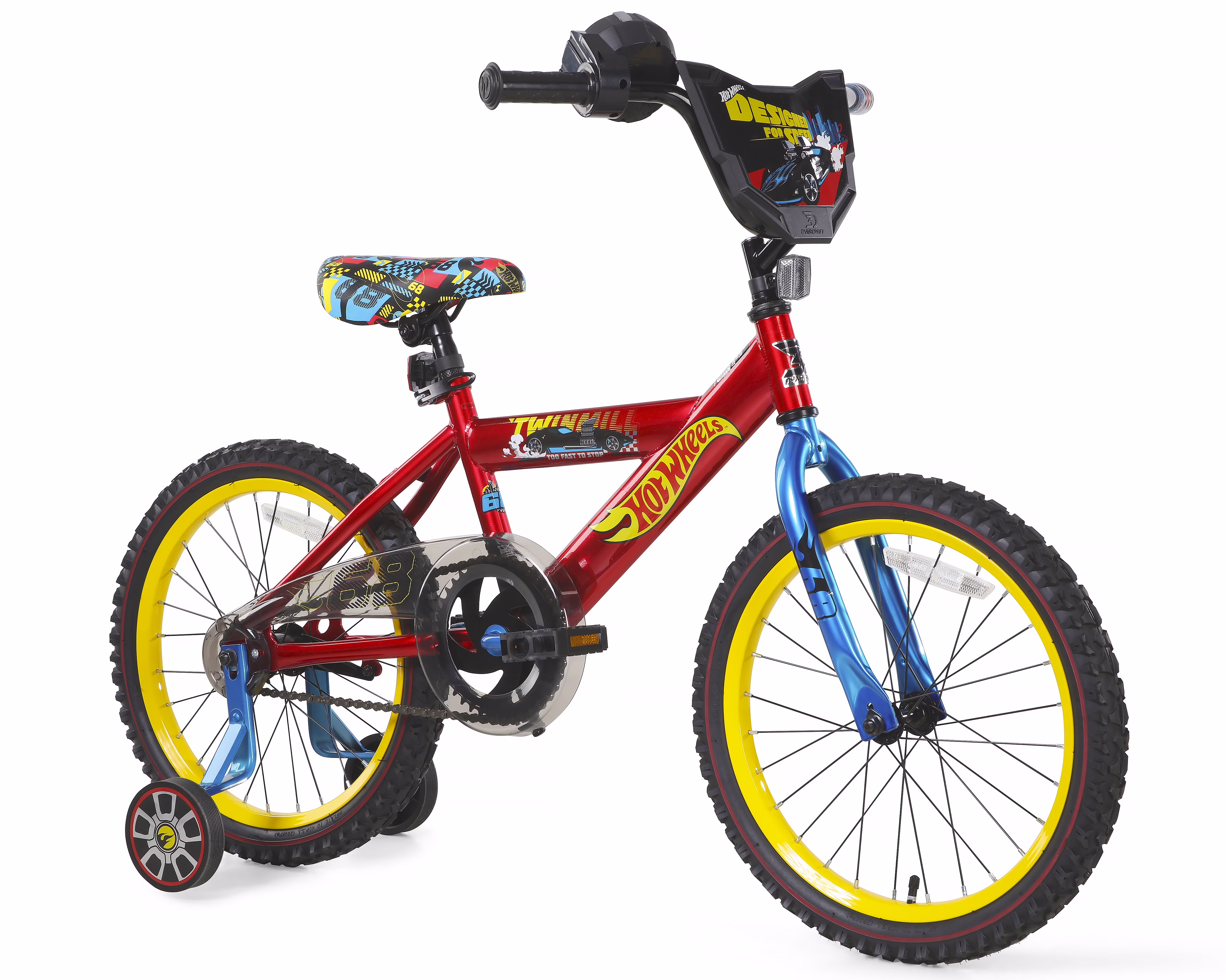 18 inch Boys BMX Bike For Age 6 9 Years(18 in/Red)