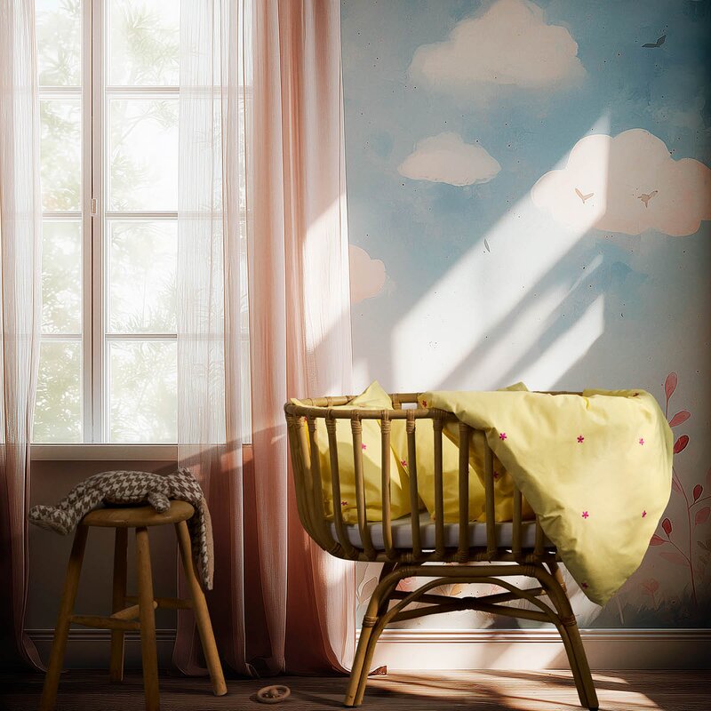 Daisy sengetøy baby 70x100 cm gul