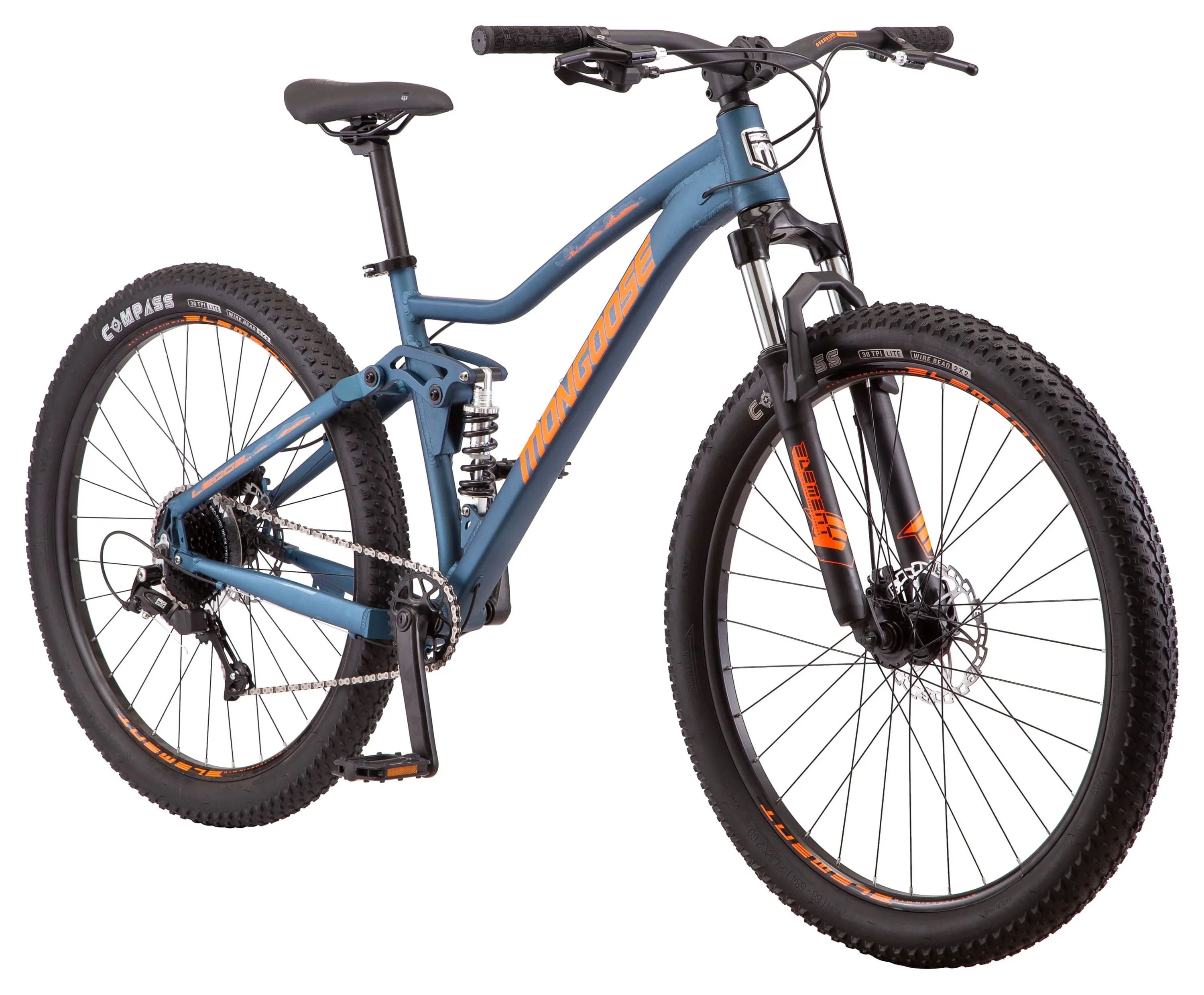 Mongoose 27.5 Ledge Mountain Bike, 7 Speeds, Teal