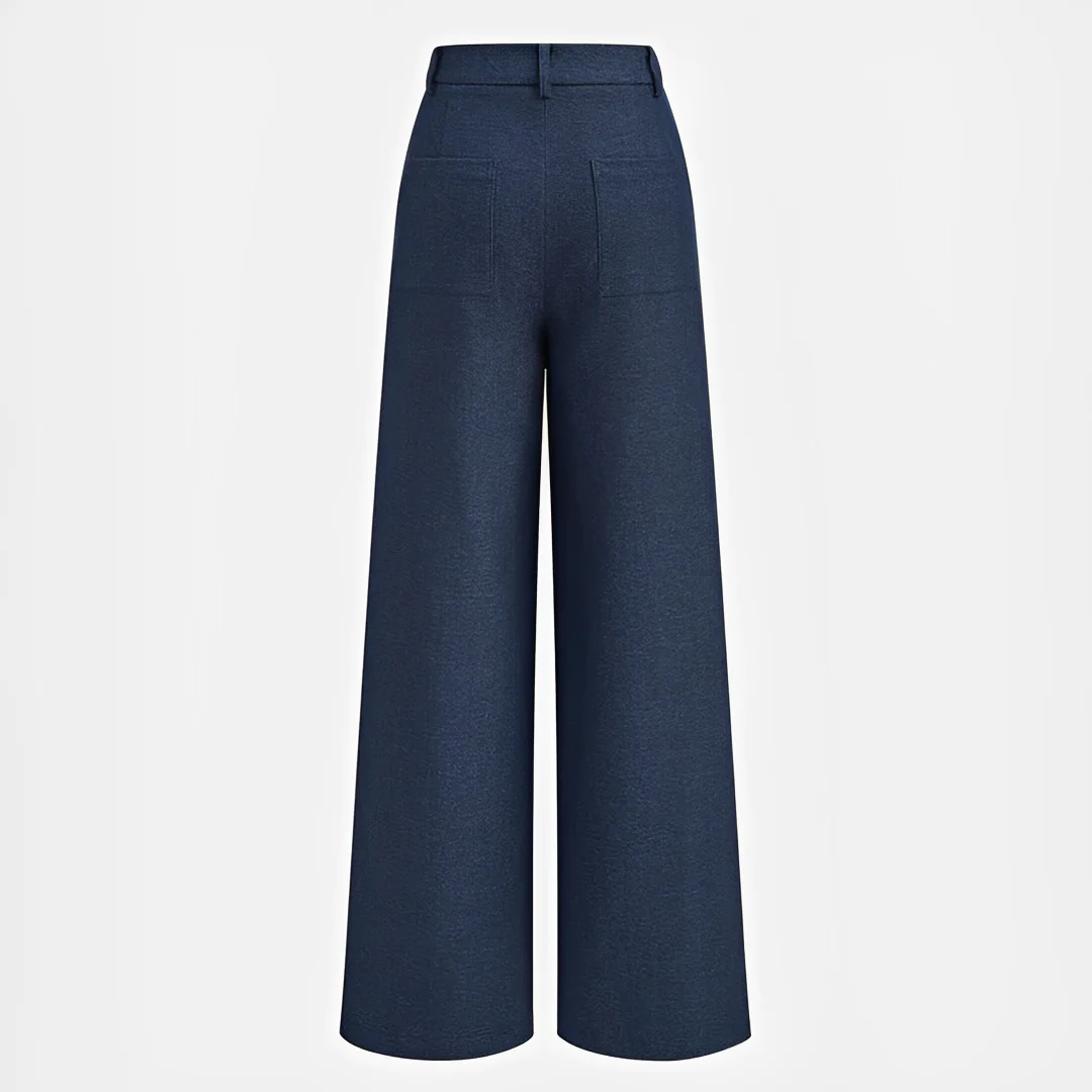 Odessa - Pantalon Large Plissé Décontracté