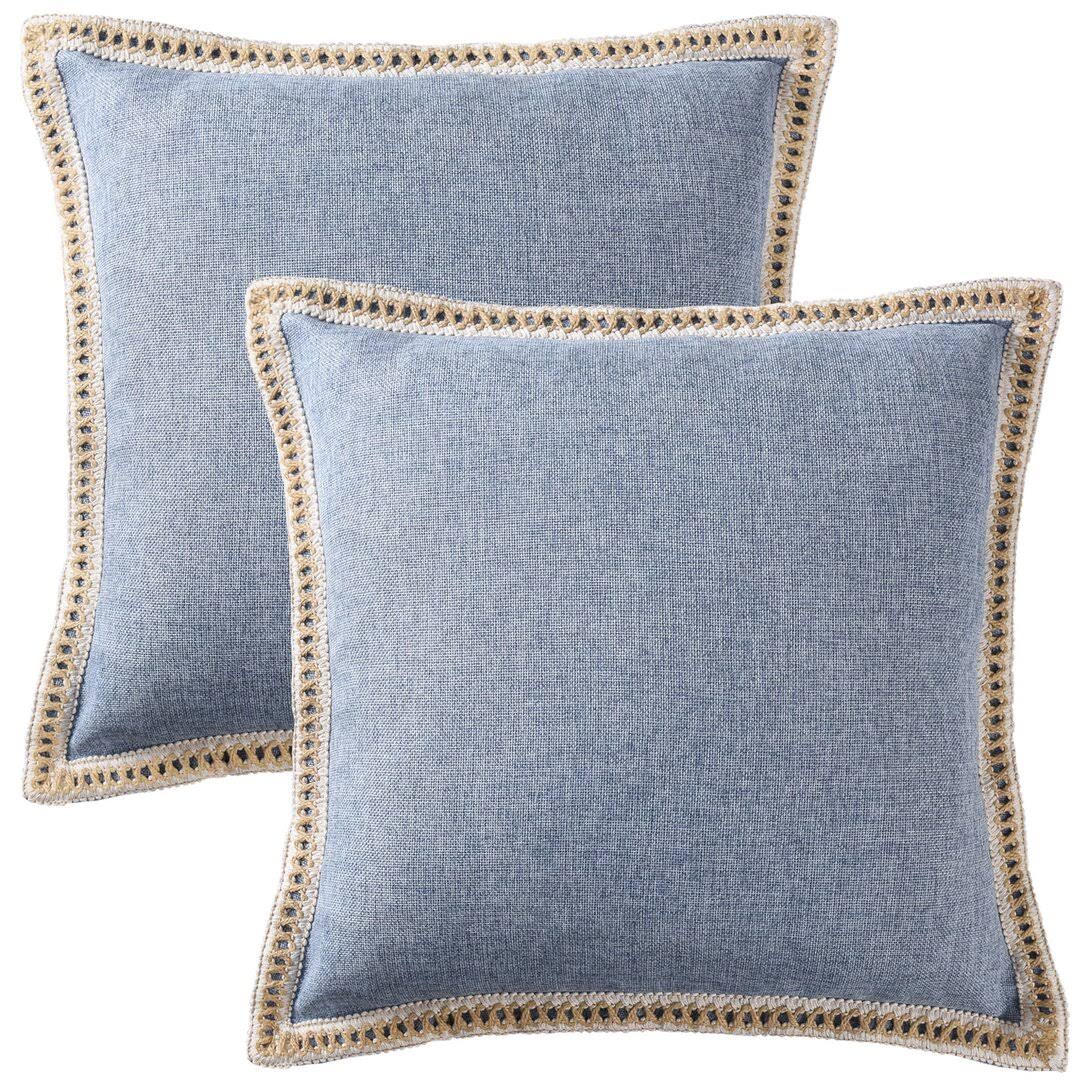 Tappahannock Square Pillow Cover (Set of 2) Dovecove Color: Blue