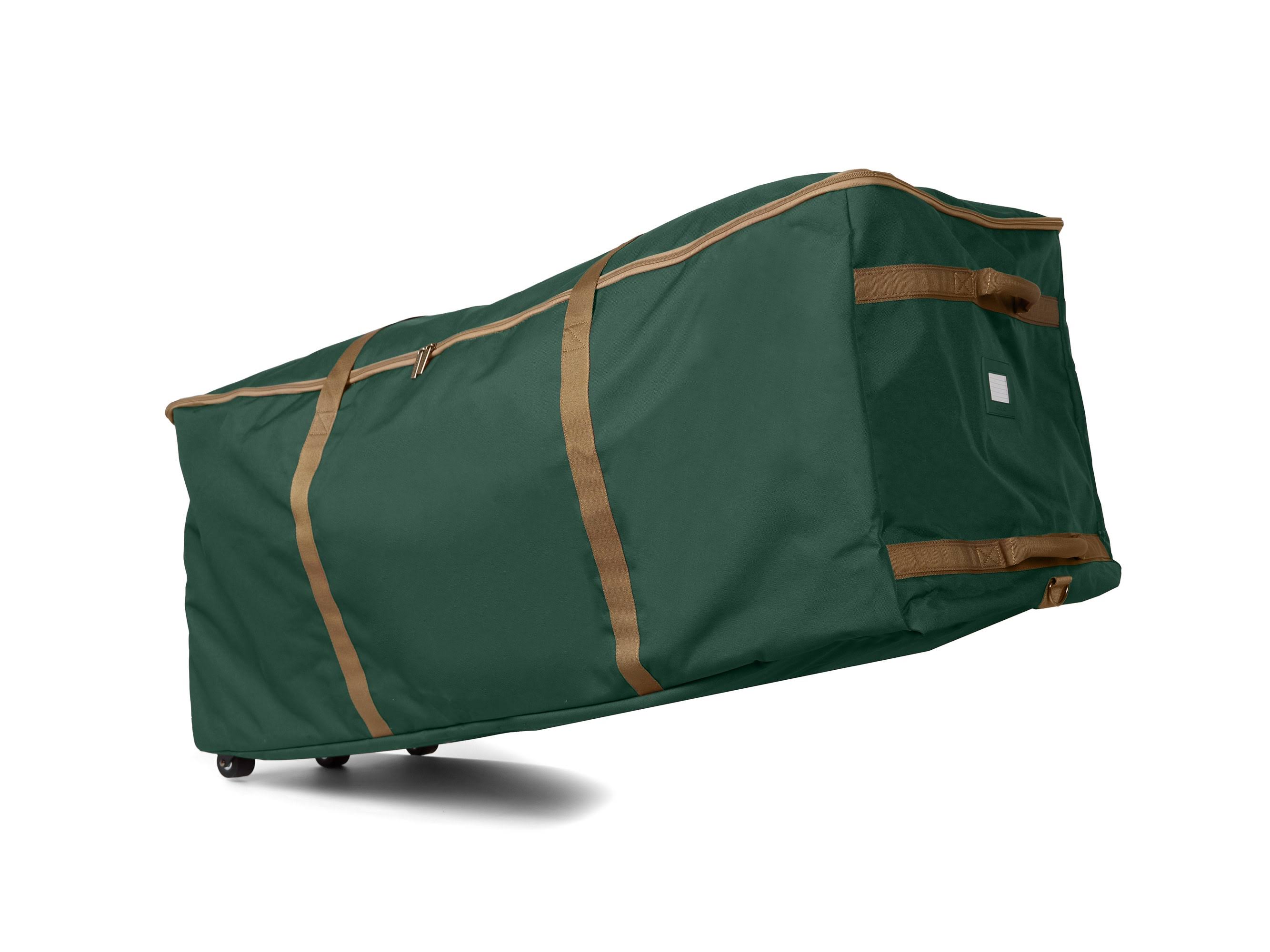 Covermates Keepsakes Christmas Tree Rolling Cinch Bag ÿ Superior Protection, Padded Handles - Holiday Storage-Green