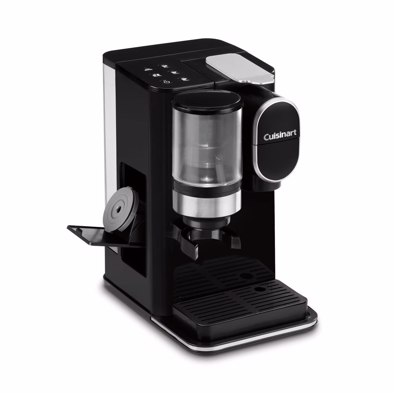 Cuisinart Grind & Brew Classic Black Single Serve Coffee Maker with Built - in Grinder