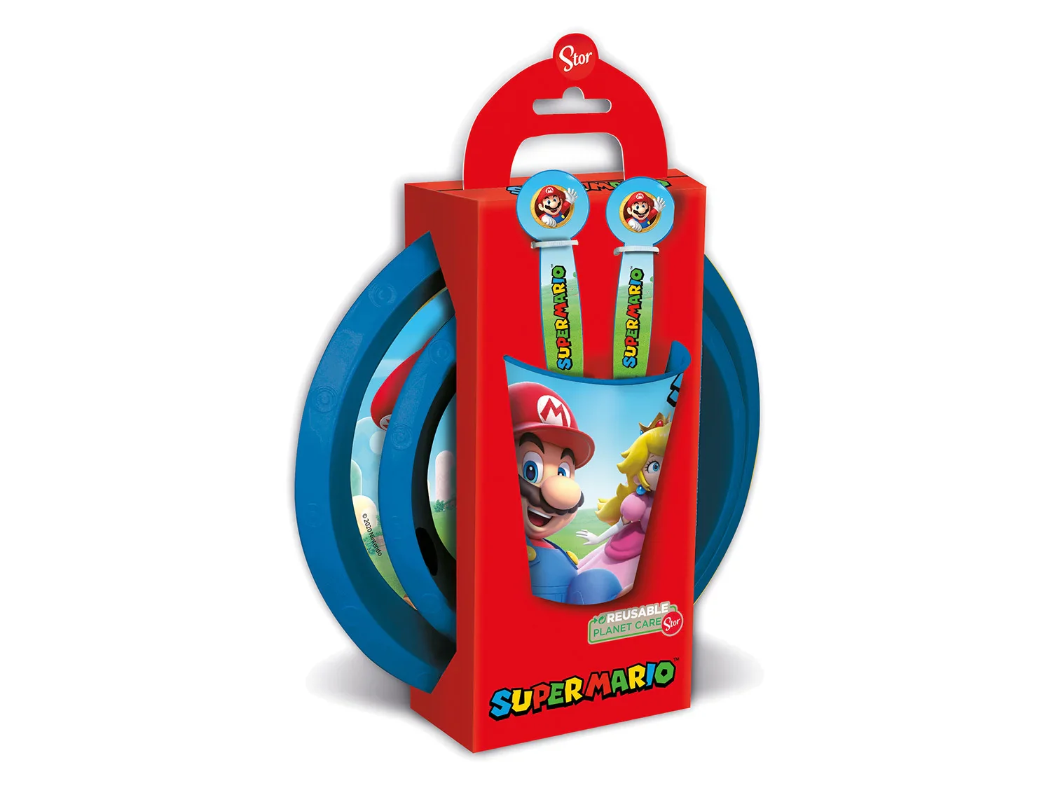 Nintendo Gourde Super Mario, bote  sandwichs ou set de vaisselle