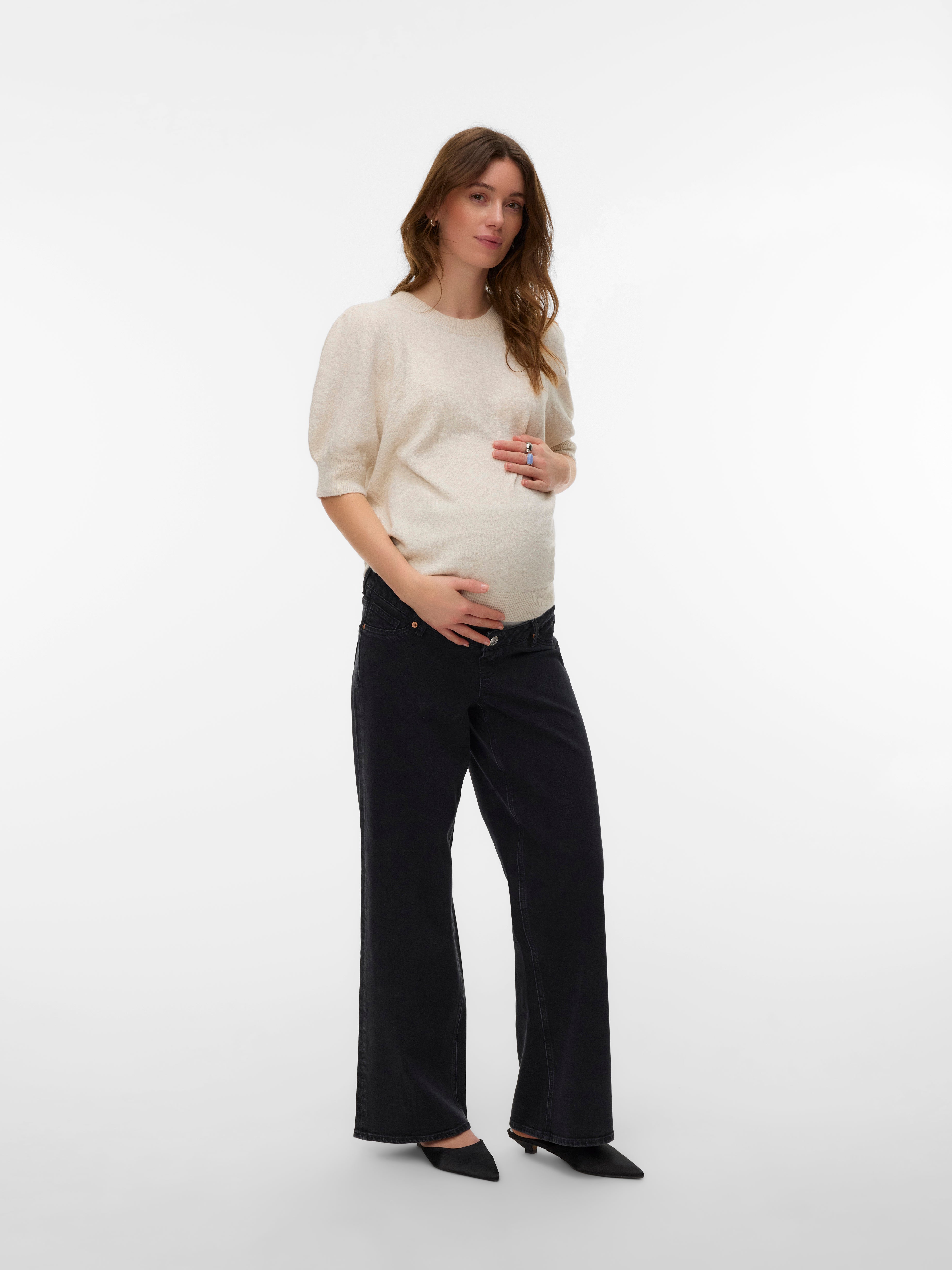 VERO MODA® Regular Fit Round Neck Ribbed cuffs Pullover