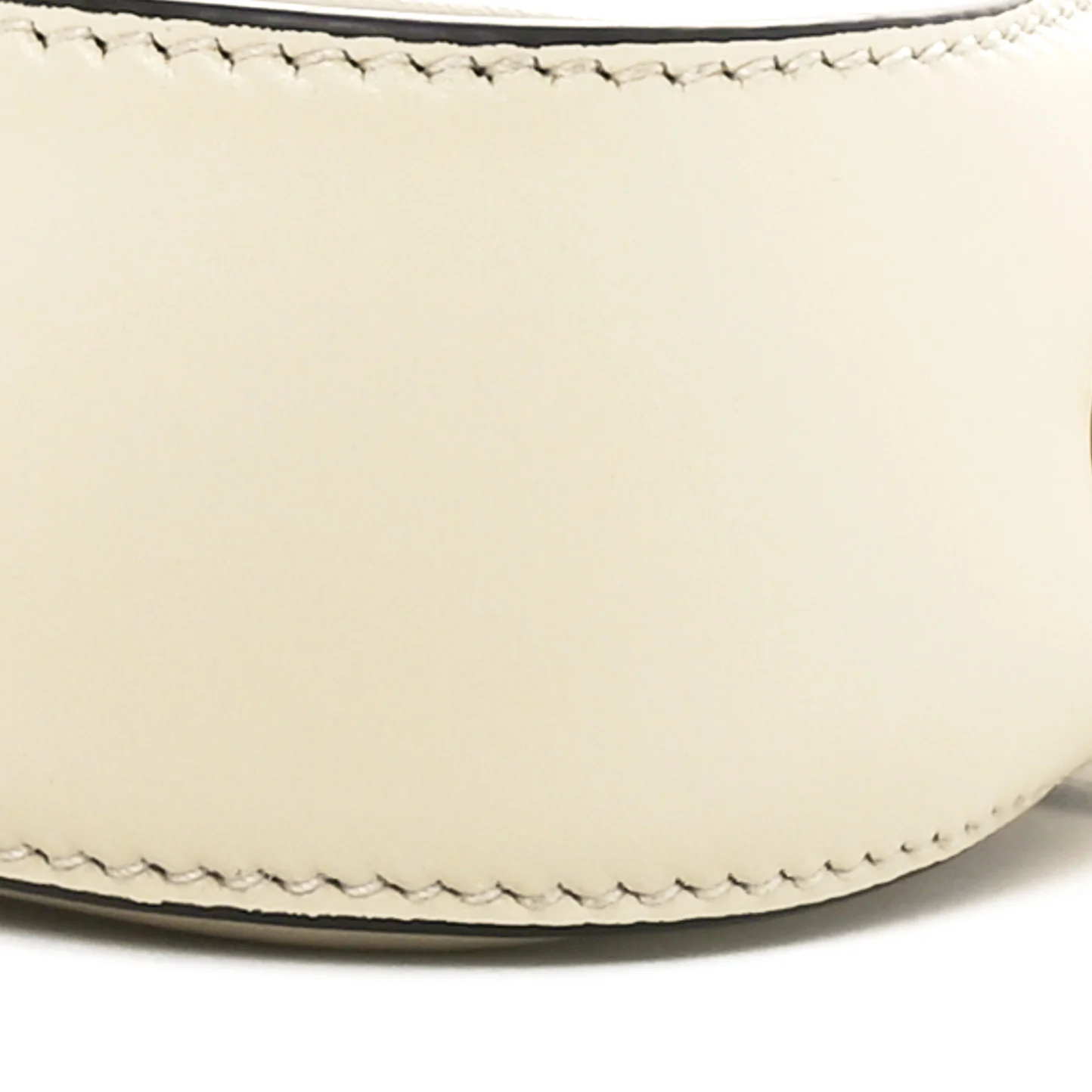 Calfskin Mini Moon Side Shoulder Bag Ivory
