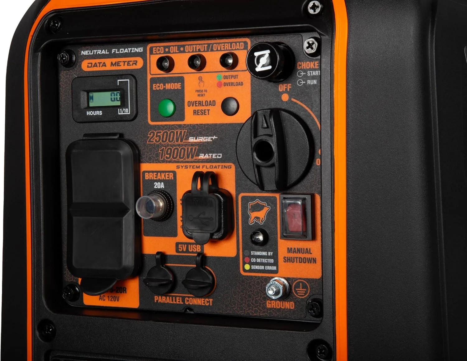 2500-Watt Inverter Generator, Quiet, Portable, and Lightweight with Fuel Shut Off and CO Watchdog (56250iX) - Image 3