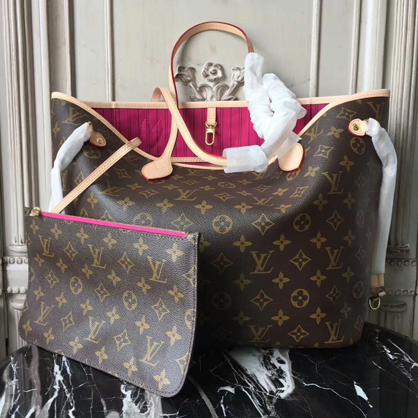 L M41178 Neverfull MM Shoulder Bag Monogram Canvas