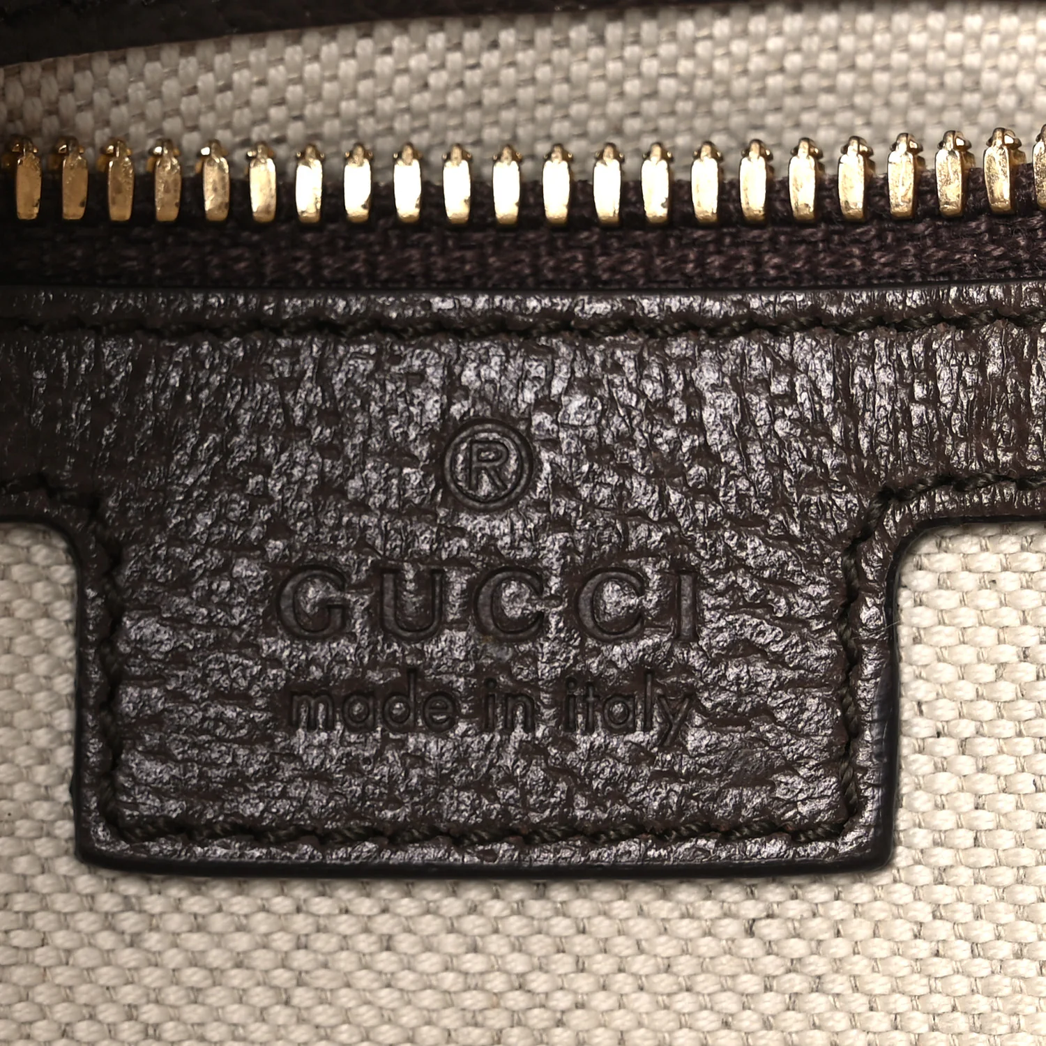 Monogram Jumbo GG Textured Dollar Calfskin Web Wristlet Messenger Bag Camel Ebony New Acero